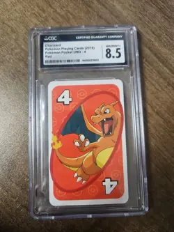 Charizard Pokemon Pocket UNO 2019 (Chinese) - 4 CGC 8.5 NM/MINT+ - Image 1