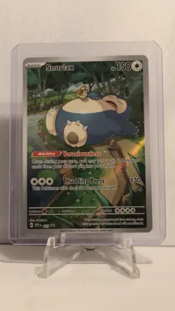 Pokemon TCG: Snorlax 051, Scarlet & Violet Promo (Full Art, BS Illus Rare, NM) - Image 1