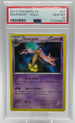 2014 POKEMON XY #57 GOURGEIST-HOLO PSA 10 GEM MINT - Image 1