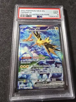 Zapdos Ex #202/165(2023) Special Illustration Rare - Pokemon 151 PSA Mint 9!💎💎 - Image 2