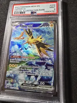 Zapdos Ex #202/165(2023) Special Illustration Rare - Pokemon 151 PSA Mint 9!💎💎 - Image 3