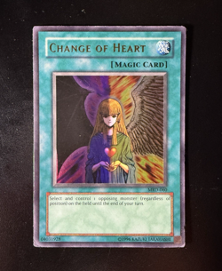 Yu-Gi-Oh! TCG Change of Heart Metal Raiders MRD-E060 Unlimited Ultra Rare - Image 1