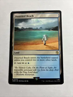 Deserted Beach - Universes Beyond: Doctor Who MTG Plus Bonus Card!!! - Image 1