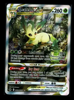 Pokemon TCG Leafeon VSTAR GG35/GG70 Crown Zenith Galarian Gallery Holo Card NM - Image 1