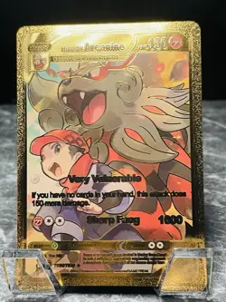 Hisuian Arcanine Gold Display Card Pokemon TCG - Image 1