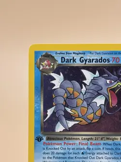 Pokemon Dark Gyarados Holo Rare TCG Card 1st Edition 8/82 Near Mint Condition - Image 4