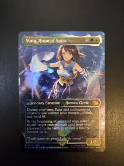 MTG - Yuna, Hope of Spira (Borderless) 571 (Chocobo Track Foil) - FINAL FANTASY - Image 1