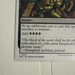 Culling the Weak 1x MtG Mystery Booster 2 White Border MB2 SP/NM - Image 2