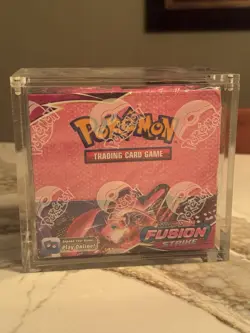 Pokemon Sword & Shield Fusion Strike Booster Box Sealed w/ Acrylic Case - Image 1
