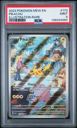 2023 Pokemon Pikachu #173 S&V 151 Illustration Rare PSA 9:Mint - Image 1