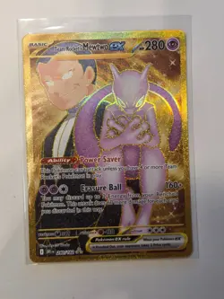 Pokemon Team Rockets Mewtwo EX 240/182 Destined Rivals Hyper Rare NM - Image 1