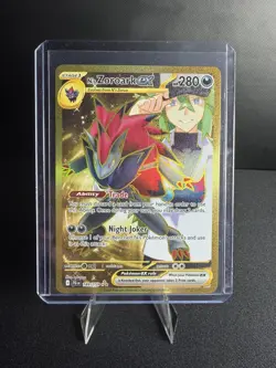N's Zoroark ex Hyper Rare 189/159 NM/M SV09: Journey Together Pokemon TCG - Image 1