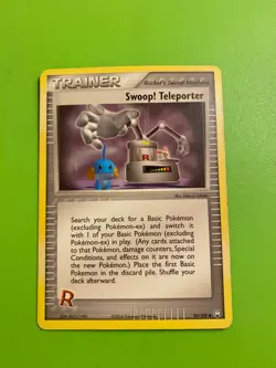 Pokemon TCG Trainer Swoop! Teleporter Card 92/109 - Image 2
