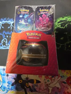 Pokemon TCG: Paldean Fates Mini Tins With Pokeball Sam’s Club - Sealed - New - Image 1