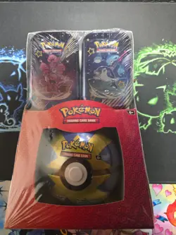 Pokemon TCG: Paldean Fates Mini Tins With Pokeball Sam’s Club - Sealed - New - Image 2