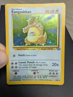 Pokemon TCG Kangaskhan 5/64 Jungle Holo Rare WOTC 1999 Vintage - LP 05/64 - Image 3
