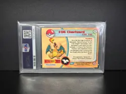 1999 Topps Pokemon TV Charizard #6 PSA 7 - Image 2