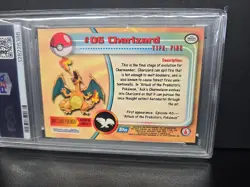 1999 Topps Pokemon TV Charizard #6 PSA 7 - Image 3