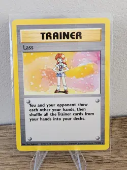 Pokemon TCG Lass Trainer 75/102 Base Set Rare Non-Holo - Image 1