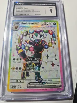 Pokemon TCG Umbreon EX 176 SV Scarlet & Violet Full Art Holo CGC 9 - Image 1