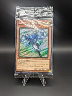 Yu-Gi-Oh! Elemental HERO Stratos BLC1-EN003 Sealed Secret Rare Limited Edition - Image 1