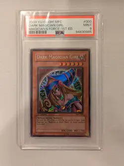 Yu-Gi-Oh! TCG Dark Magician Girl Magician's Force MFC-000 1st Edition PSA 9 Mint - Image 3