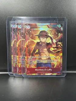 Monkey.D.Luffy • ST10-006 SR Treasure Booster Promo Holo One Piece TCG NM QTYYY - Image 1