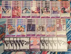 52cd One Piece Purple Donquixote Pirates UC/C Deck Core OP14 + Leader & 10x Don! - Image 1