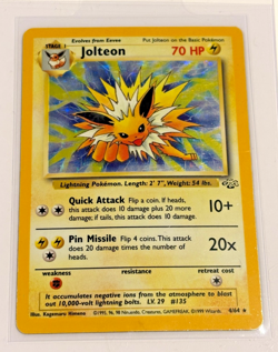 Jolteon 4/64 Jungle Unlimited - Holo Rare - WOTC Pokemon Card C LP - Image 1