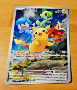POKEMON CARD PROMO HOLO CARTE Pikachu SVP 027 FR NM 2023 - Image 1