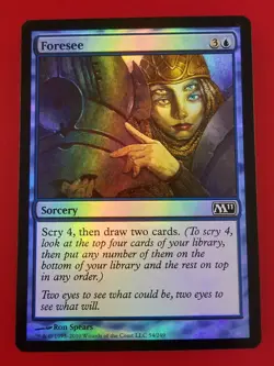 1x Foresee | FOIL | M11 Magic 2011 | MTG Magic Cards - Image 1