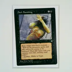 Dark Banishing Ice Age 1995 Magic The Gathering MTG Common Heavily Played - Image 1