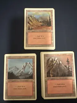 MTG - Magic The Gathering - Mountains X 30 - Revised - LP/EX- NP/LN! - Image 1