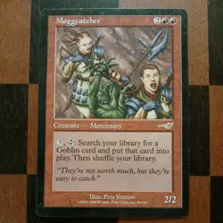 Mtg Moggcatcher LP Nemesis 96/143 Magic Card Rare Goblin Tutor - Image 1