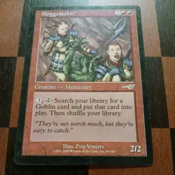 Mtg Moggcatcher LP Nemesis 96/143 Magic Card Rare Goblin Tutor - Image 2