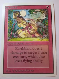 MTG - Earthbind - Unlimited - LP - Vintage Magic The Gathering - Image 1