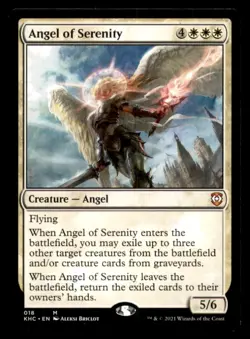 Angel of Serenity LP Light Play Kaldheim Commander MTG [7444] - Image 1