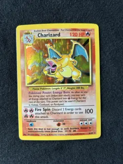 Pokemon CHARIZARD TCG Base Set 4/102 Holo Rare (LP-/MP+) - Image 1