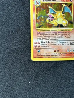 Pokemon CHARIZARD TCG Base Set 4/102 Holo Rare (LP-/MP+) - Image 3