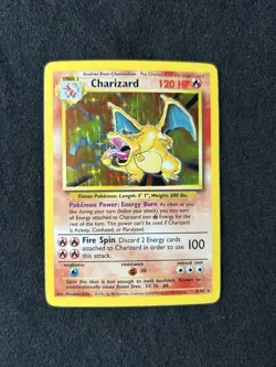 Pokemon CHARIZARD TCG Base Set 4/102 Holo Rare LP CONDITION!! - Image 1