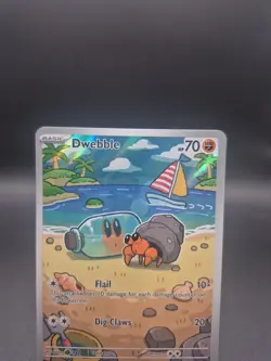 Pokemon TCG Dwebble 129/086 Illustration Rare Black Bolt Near Mint - Image 5