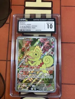 Kecleon 213/191 Surging Sparks CGC Gem Mint 10 Illustration Rare Holo Pokemon - Image 1