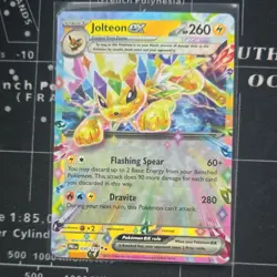 Pokemon TCG Jolteon ex 030/131 Sv: Prismatic Evolutions Full Art Tera Holo 260HP - Image 1