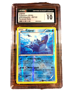 Lapras Reverse Holo #28 - CGC GEM MINT 10 - 2016 XY Breakpoint - Pokemon TCG - Image 1