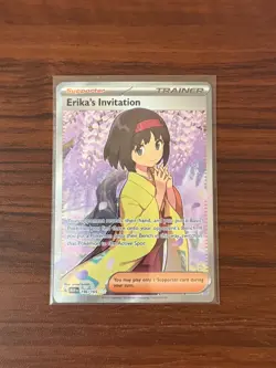 Pokemon TCG MEW 151 ERIKA'S INVITATION FULL ART 196/165 - Image 1