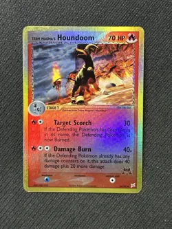 Team Magma’s Houndoom 34/95 Team Magma vs Team Aqua Reverse Holo Pokemon Card - Image 1