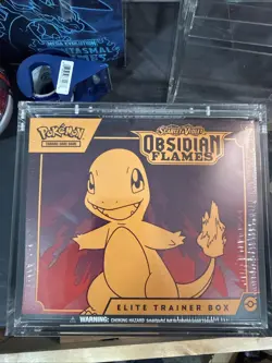 Pokemon Scarlet & Violet Obsidian Flames Elite Trainer Box ETB Sealed & Case - Image 1