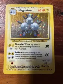 Pokemon TCG Magneton Base Set Holo Rare - Image 1