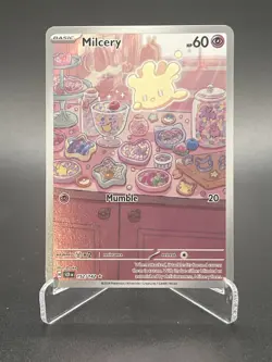 Milcery 152/142 Pokemon TCG Stellar Crown Illustration Rare Holo - Image 1