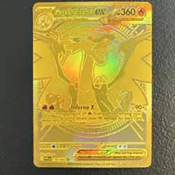 Pokemon Mega Charizard X EX 130/094 Phantasmal Flames Mega HR (VERY CLEAN CARD) - Image 1